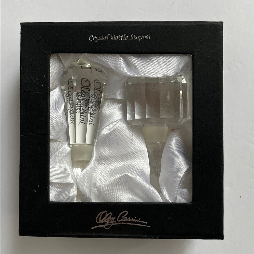 Oleg Cassini Crystal Bottle Stoppers NIB - Picture 11 of 11